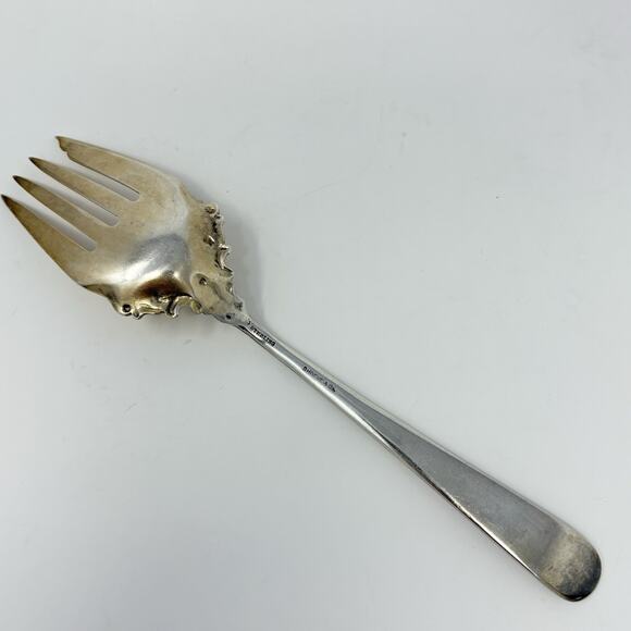Vtg Monogrammed Sterling Silver Cold Meat Fork/Shreve & Co 8 3/8” - Picture 4 of 4